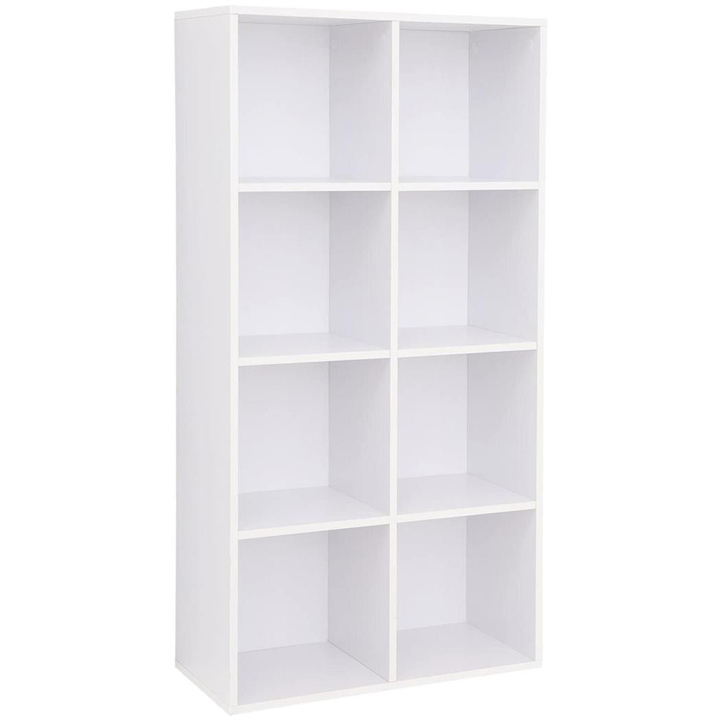 Armário HINDRA, 129,5x65,5x30 cm, Design Moderno, Vários Compartimentos, Cor Branco