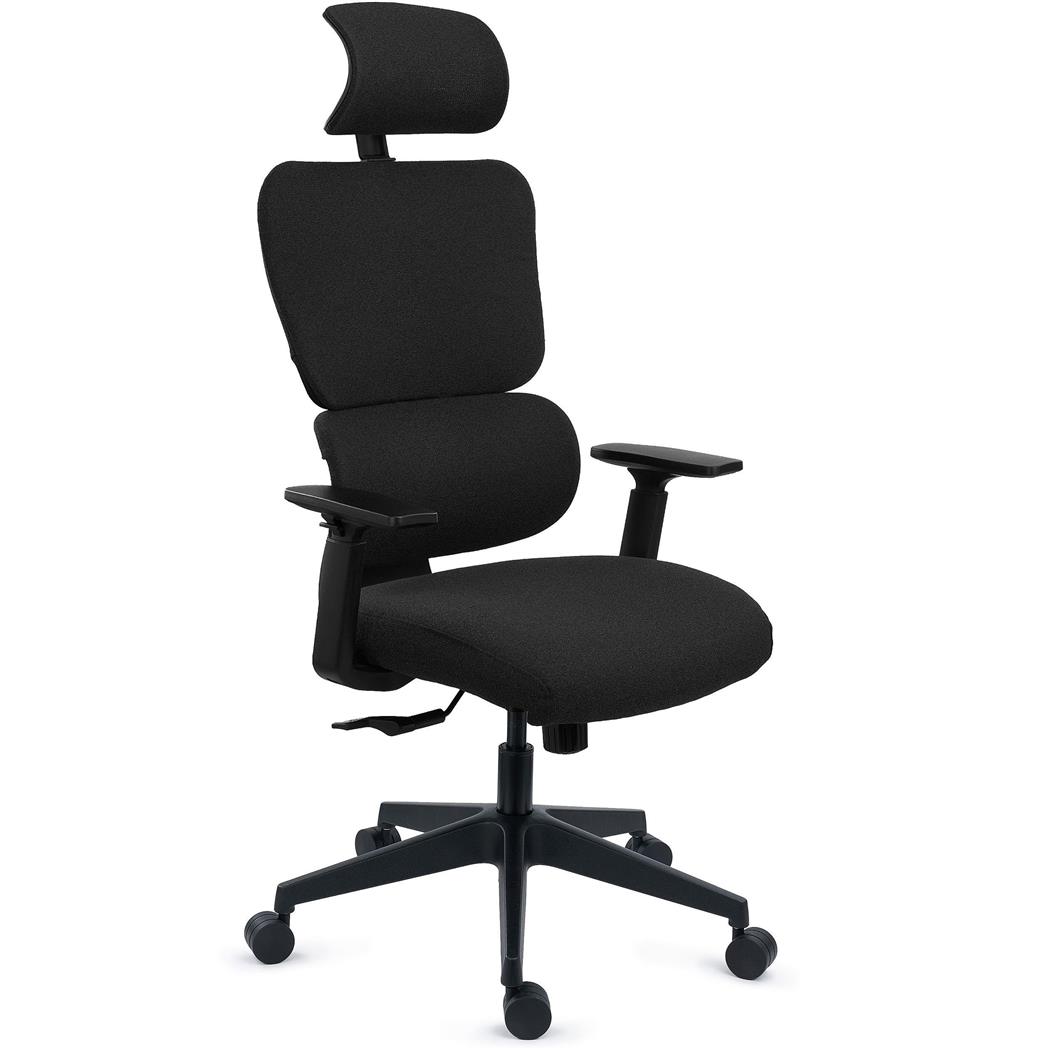 Cadeira ergonómica TUDOR, Ergonómica, Design Avançado, Uso intensivo 8h, máximo conforto, em preto