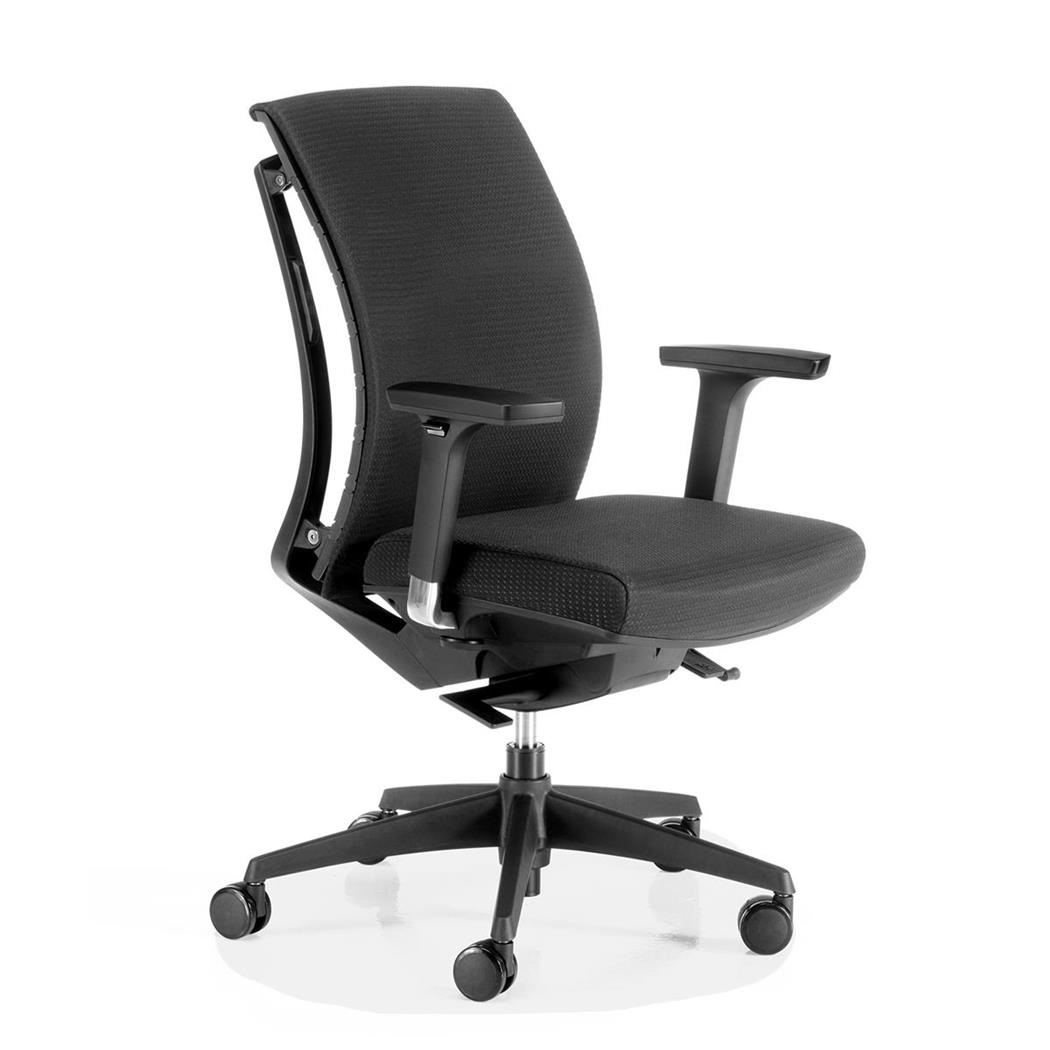 Cadeira Ergonómica EMILI, Encosto Totalmente Ajustável, Design inovador, em Preto