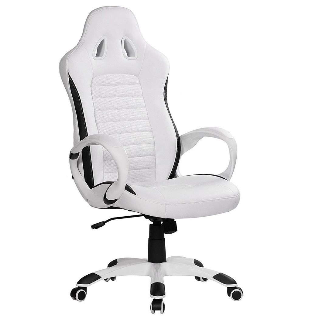 Cadeira gaming MUSAKU, design moderno e conforto cor branco