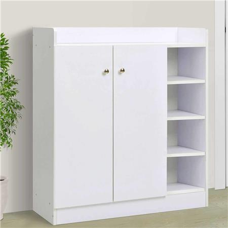 Armário Organizador HURON, Ampla Armazenagem, Dimensões 83x30x90cm, Cor Branco