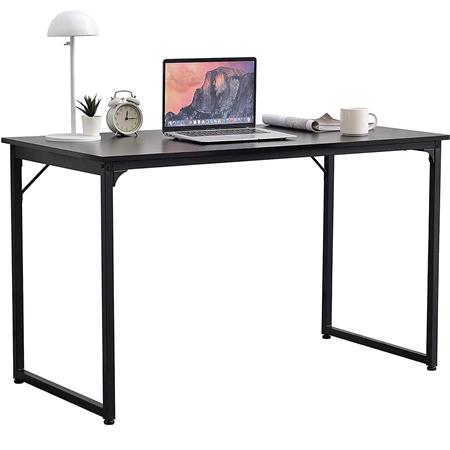 Mesa Para Computador ANET, 120x60x74 cm, Madeira e Metal, Cor Preto