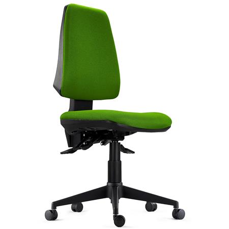 Cadeira Ergonómica INDIANA BASE, Uso Intensivo 8H, Reclinável, Em Pano, Verde