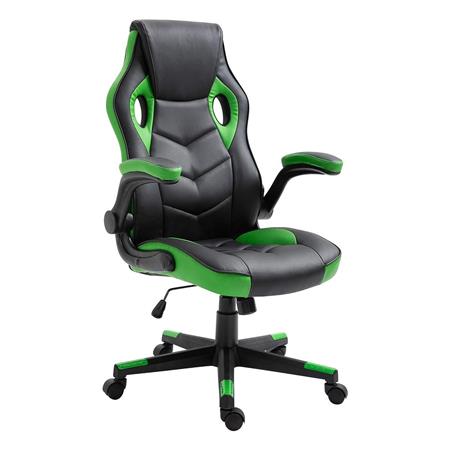 Cadeira Gaming MAX, Máxima Comodidade, Apoia Braços Dobráveis, Verde