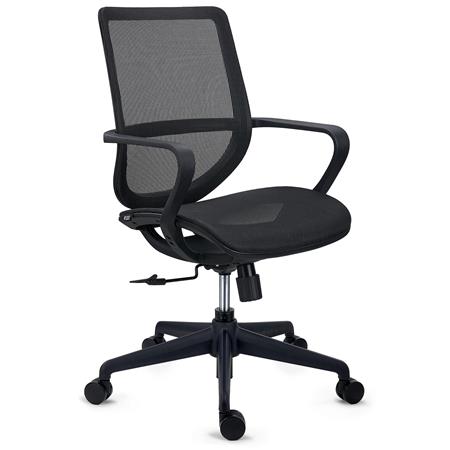 Cadeira Ergonómica PACIFIC, Mecanismo de Inclinação, Máximo Conforto e Elegância, Em Preto