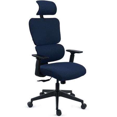 Cadeira ergonómica TUDOR, Ergonómica, Design Avançado, Uso intensivo 8h, máximo conforto, em Azul