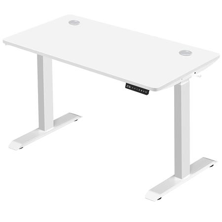 Mesa ANETO, 140x70, Altura e Largura Regulável, Confortável e Moderna, em cor Branco