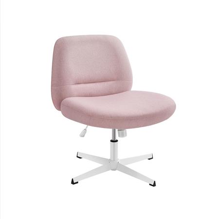 Cadeirão COMFY, Giratório, Regulável em Altura, Estofo Confortável, em Tecido, Cor Rosa