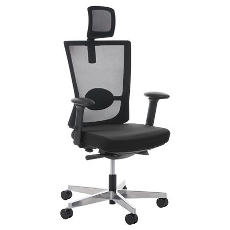 Cadeira Ergonómica NILO PRO, 100% Ajustável, Excelente Qualidade, Uso 8 horas, Preto