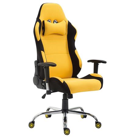 Cadeira Gaming ROSBY PANO, Design Desportivo e Muito Confortável, Cor Amarelo