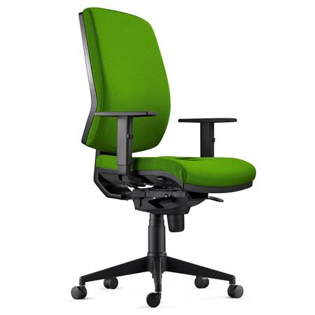 Cadeira Ergonómica OLIVER TECIDO, Acolchoado Reforçado, Cor Verde