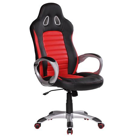 Cadeira gaming MUSAKU, design moderno e conforto cor vermelho