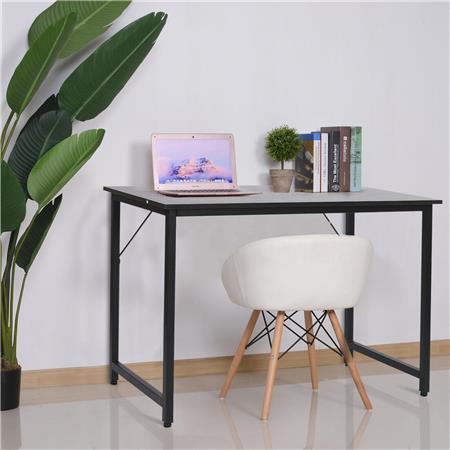 Mesa Para Computador ARDIT, 120x60x73 cm, Madeira e Metal, Cor Preto