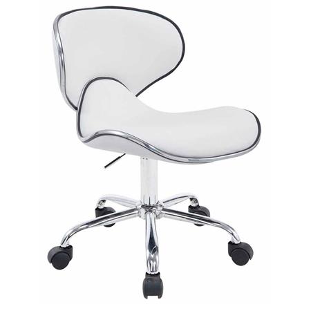 Cadeira de Escritório CARLOS, Design Moderno, Conforto Extra, Cor Branco