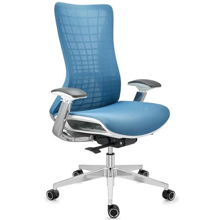 Cadeira Ergonómica ENERGY, Design Único, Tecnologia Avançada, Cor Azul