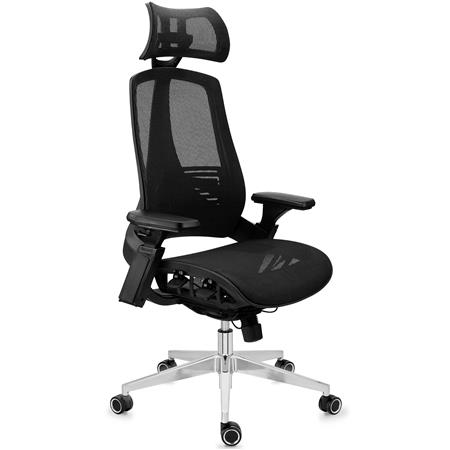 Cadeira Ergonómica EXPLORER, Totalmente Ajustável, Tecnologia Avançada e Conforto, Cor Preto